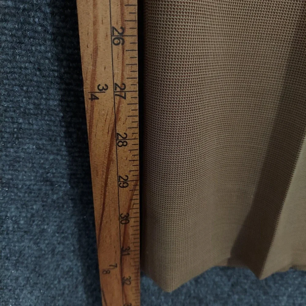 Zanella Dress Pants Mens 34x32 Beige Microfiber Pleated Lined Classic Italy